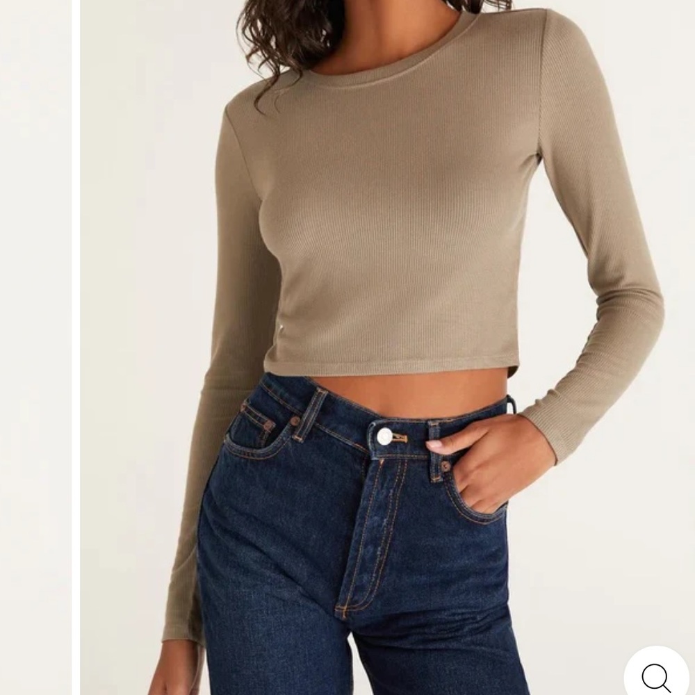 Z Supply Gelina Cropped Long Sleeve. NWT